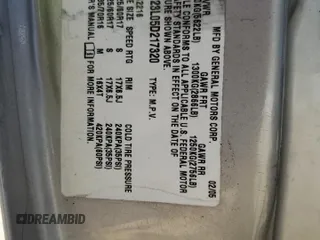 2005 Chevrolet Uplander LS z VIN 1GNDV23L05D217320, wystawiony jako Copart lot #76468304 z przebiegiem Nie podano mil oraz Nie do naprawy • Non repairable. Historia ofert i sprzedaży dostępna na DreamBid. Obrazek 13.