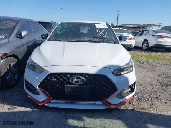 2020 Hyundai Veloster N with VIN KMHT36AH0LU007440, listed as a IAAI auction lot 41712008 with 40,047 mi miles. Bid and sale history available at carsss.com. Image 12.