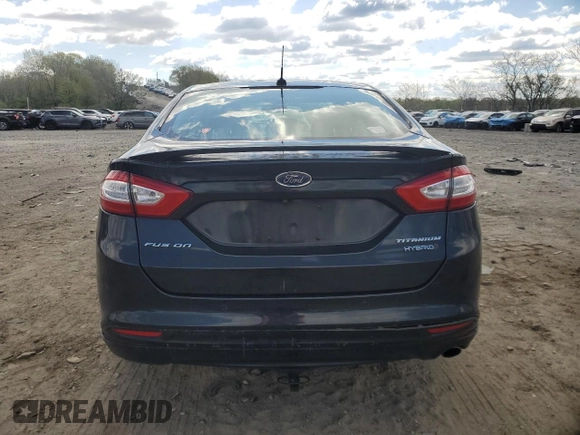 2014 Ford Fusion Titanium Hybrid with VIN 3FA6P0RUXER199308, listed as a Copart auction lot 52111045 with 164,815 mi miles and Salvage Title. Bid and sale history available at carsss.com. Image 6.