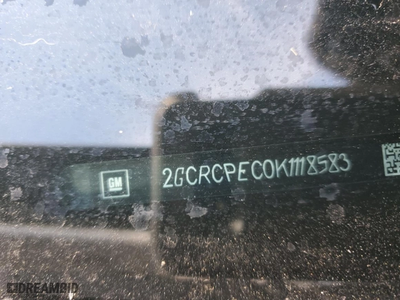2019 Chevrolet Silverado 1500 LD LT with VIN 2GCRCPEC0K1118583, listed as a Copart auction lot 49874525 with 123,201 mi miles and Non Repairable. Bid and sale history available at carsss.com. Image 15.