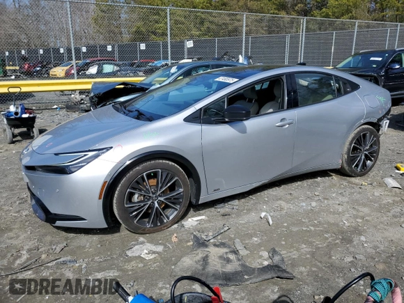 2023 Toyota Prius LE with VIN JTDADABU8P3002408, listed as a Copart auction lot 47490975 with 34,846 mi miles and Salvage Title. Bid and sale history available at DreamBid. Image 1.