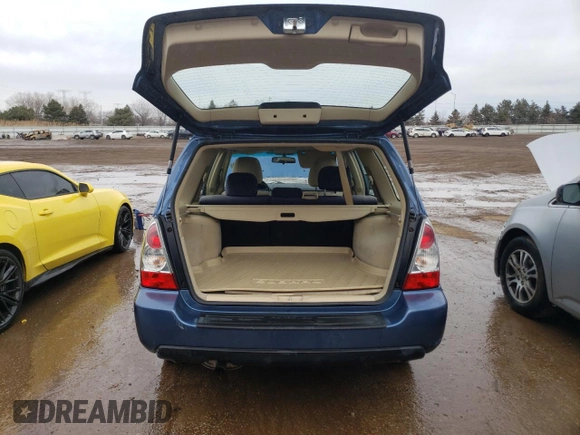 2007 Subaru Forester X w/Premium Pkg with VIN JF1SG65637H705915, listed as a Copart auction lot 45704985 with 83,760 mi miles and Salvage Title. Bid and sale history available at carsss.com. Image 6.