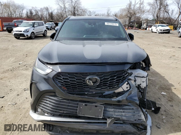 2022 Toyota Highlander XSE with VIN 5TDLZRBH1NS187893, listed as a Copart auction lot 49720015 with 28,832 mi miles and Salvage title. Bid and sale history available at DreamBid. Image 5.