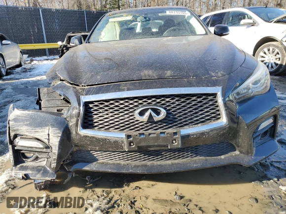 2017 Infiniti Q50 2.0t Premium with VIN JN1CV7AR6HM680577, listed as a Copart auction lot 88735105 with 48,805 mi miles and Salvage Title. Bid and sale history available at carsss.com. Image 5.