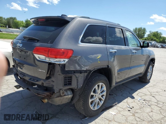 2014 Jeep Grand Cherokee Limited z VIN 1C4RJFBG5EC135501, wystawiony jako Copart lot #57359115 z przebiegiem 146 448 mil mil oraz Czysty tytuł • Clean title. Historia ofert i sprzedaży dostępna na DreamBid. Obrazek 3.