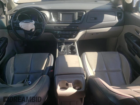 2017 Kia Sedona LX with VIN KNDMB5C18H6331057, listed as a Copart auction lot 46455575 with 93,106 mi miles and Salvage Title. Bid and sale history available at carsss.com. Image 8.