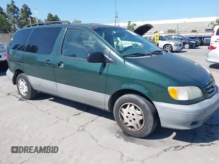 2002 Toyota Sienna LE with VIN 4T3ZF13C62U475863, listed as a IAAI auction lot 42215728 with 151,489 mi miles and . Bid and sale history available at DreamBid. Image 1.