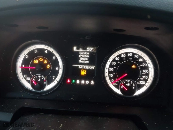 2014 Ram 1500 Express with VIN 1C6RR7KTXES152044, listed as a IAAI auction lot 41116340 with 141,136 mi miles. Bid and sale history available at carsss.com. Image 7.