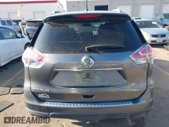 2015 Nissan Rogue SL with VIN 5N1AT2MV3FC752646, listed as a IAAI auction lot 41038720 with 74,490 mi miles and . Bid and sale history available at carsss.com. Image 16.