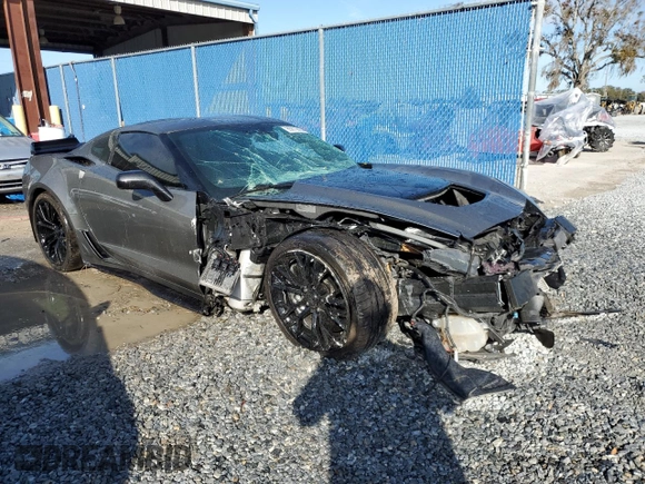 2016 Chevrolet Corvette Z06 3LZ with VIN 1G1YU2D64G5606750, listed as a Copart auction lot 85672634 with 52,227 mi miles and Salvage Title. Bid and sale history available at carsss.com. Image 4.