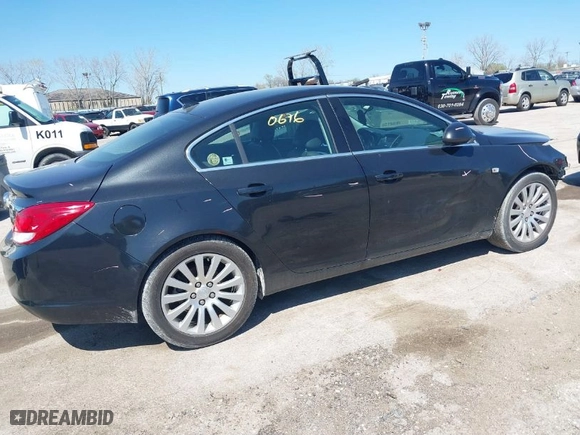 2011 Buick Regal CXL RL5 with VIN W04GT5GC7B1009398, listed as a IAAI auction lot 39190676 with 119,968 mi miles. Bid and sale history available at carsss.com. Image 4.