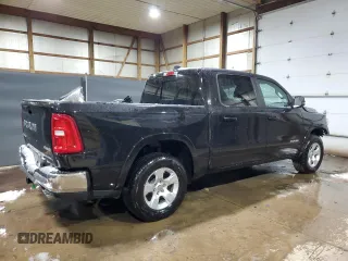 2025 Ram 1500 Big Horn with VIN 1C6SRFFP2SN581701, listed as a Copart auction lot 83298204 with 15,381 mi miles and Clean Title. Bid and sale history available at carsss.com. Image 3.