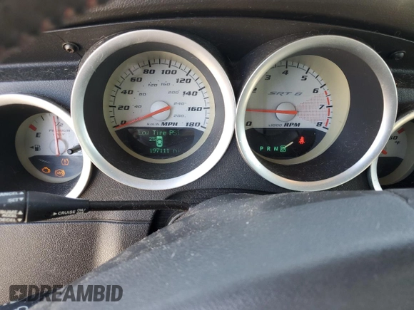 2006 Dodge Charger SRT-8 with VIN 2B3KA73W16H476021, listed as a Copart auction lot 49822835 with 197,111 mi miles and Salvage Title. Bid and sale history available at DreamBid. Image 9.