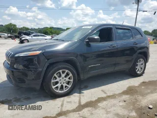 2015 Jeep Cherokee Sport z VIN 1C4PJMAB4FW569989, wystawiony jako Copart lot #59230375 z przebiegiem 118 514 mil mil oraz Szkoda całkowita • Salvage title. Historia ofert i sprzedaży dostępna na DreamBid. Obrazek 1.