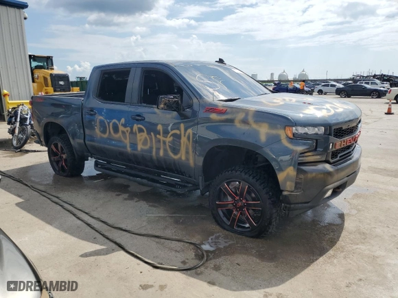 2021 Chevrolet Silverado 1500 LTD Custom Trail Boss with VIN 3GCPYCEL7MG178503, listed as a Copart auction lot 71582184 with 59,669 mi miles and Salvage Title. Bid and sale history available at carsss.com. Image 4.