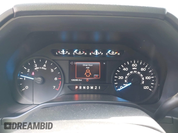2017 Ford F-150 XL with VIN 1FTEX1EP8HKC51023, listed as a IAAI auction lot 39945482 with 105,260 mi miles. Bid and sale history available at carsss.com. Image 7.
