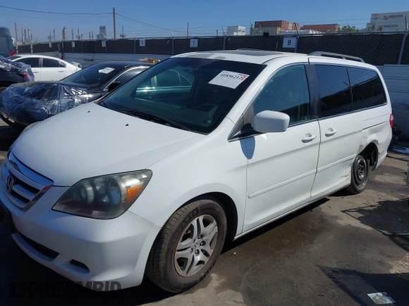 2007 Honda Odyssey EX-L с VIN 5FNRL38607B417218, выставлен на аукционе IAAI как лот 41856212 с пробегом 163 720 миль миль и . История ставок и продаж доступна на DreamBid. Изображение 2.