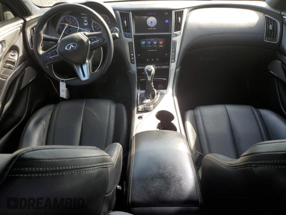 2017 Infiniti Q60 Premium with VIN JN1EV7EL6HM551267, listed as a Copart auction lot 46434555 with 45,072 mi miles and Salvage title. Bid and sale history available at DreamBid. Image 8.
