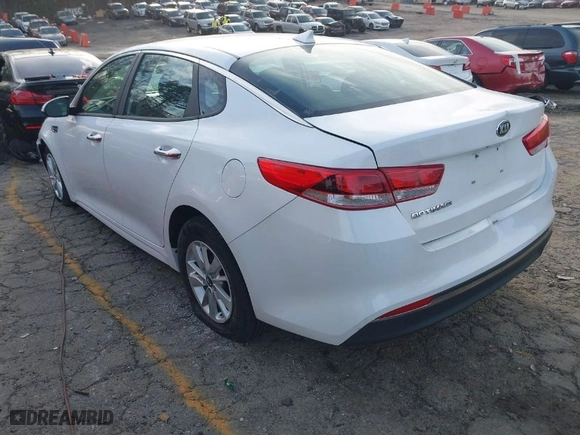 2018 Kia Optima LX with VIN 5XXGT4L33JG189603, listed as a IAAI auction lot 41667485 with 130,691 mi miles. Bid and sale history available at carsss.com. Image 3.