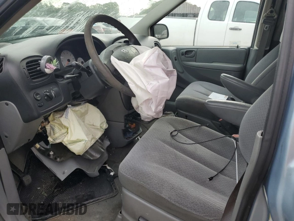 2006 Dodge Caravan SXT with VIN 1D4GP45R26B607591, listed as a Copart auction lot 55261715 with 174,486 mi miles and Salvage Title. Bid and sale history available at DreamBid. Image 7.