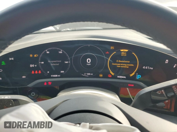 2023 Porsche Taycan with VIN WP0AA2Y18PSA16703, listed as a Copart auction lot 50559135 with 11,428 mi miles and Salvage Title. Bid and sale history available at DreamBid. Image 9.
