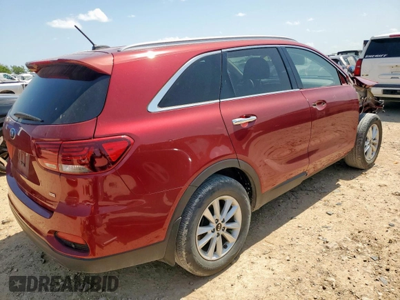 2020 Kia Sorento LX z VIN 5XYPG4A36LG673089, wystawiony jako Copart lot #60742195 z przebiegiem 68 612 mil mil oraz Szkoda całkowita • Salvage title. Historia ofert i sprzedaży dostępna na DreamBid. Obrazek 3.