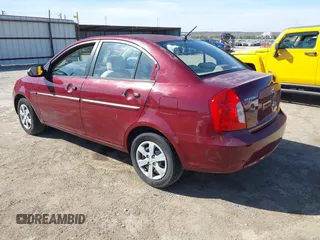 2009 Hyundai Accent Auto GLS with VIN KMHCN46C79U367311, listed as a IAAI auction lot 41861834 with 165,937 mi miles. Bid and sale history available at carsss.com. Image 3.