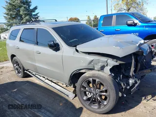 2021 Dodge Durango GT Plus with VIN 1C4RDJDG2MC522108, listed as a IAAI auction lot 40628353 with 44,793 mi miles. Bid and sale history available at carsss.com. Image 1.