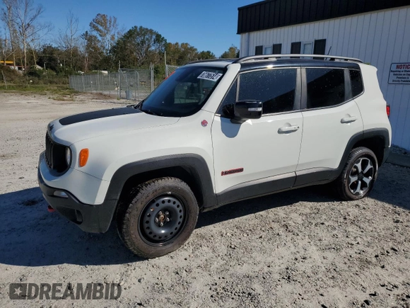 2022 Jeep Renegade Trailhawk with VIN ZACNJDC15NPN81377, listed as a Copart auction lot 76677514 with 55,656 mi miles and Clean Title. Bid and sale history available at DreamBid. Image 1.