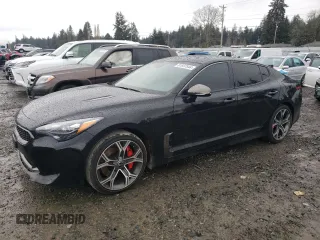 2021 Kia Stinger GT1 with VIN KNAE45LC7M6088199, listed as a Copart auction lot 81837544 with 43,627 mi miles and Clean Title. Bid and sale history available at carsss.com. Image 1.