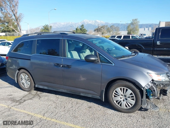 2014 Honda Odyssey LX with VIN 5FNRL5H23EB015067, listed as a IAAI auction lot 41760301 with 167,389 mi miles. Bid and sale history available at carsss.com. Image 13.