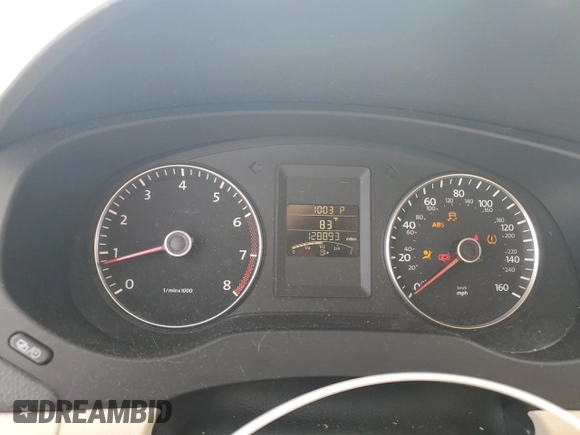 2012 Volkswagen Jetta SE with VIN 3VWDX7AJ3CM114196, listed as a Copart auction lot 61236545 with 128,893 mi miles and Salvage title. Bid and sale history available at DreamBid. Image 9.