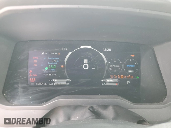 2023 Toyota Tundra Platinum Hybrid with VIN 5TFNC5DBXPX013832, listed as a Copart auction lot 54232575 with 52,894 mi miles and Clean title. Bid and sale history available at DreamBid. Image 9.