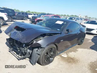 2024 Ford Mustang GT with VIN 1FA6P8CF7R5408683, listed as a IAAI auction lot 41985734 with 33,953 mi miles and . Bid and sale history available at DreamBid. Image 2.