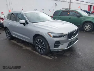 2023 Volvo XC60 Plus Bright Theme with VIN YV4L12RN9P1375763, listed as a IAAI auction lot 41868161 with 34,776 mi miles. Bid and sale history available at carsss.com. Image 1.