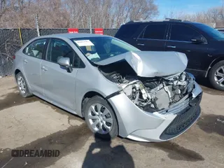2022 Toyota Corolla LE with VIN 5YFEPMAE9NP340490, listed as a IAAI auction lot 41653662 with 35,676 mi miles and . Bid and sale history available at DreamBid. Image 1.