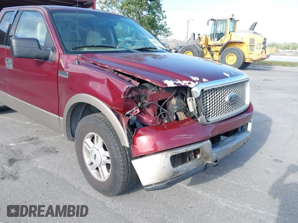 2004 Ford F-150 XL with VIN 1FTPX12544NA71834, listed as a IAAI auction lot 42085768 with 90,902 mi miles. Bid and sale history available at carsss.com. Image 6.