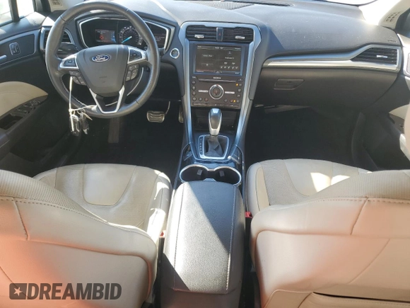 2016 Ford Fusion Titanium with VIN 3FA6P0K97GR112375, listed as a Copart auction lot 58286345 with 70,508 mi miles and Salvage title. Bid and sale history available at DreamBid. Image 8.