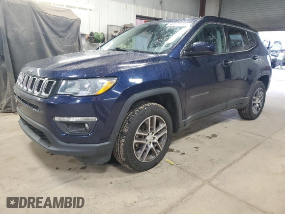 2020 Jeep Compass Latitude with VIN 3C4NJDBB2LT216688, listed as a Copart auction lot 72684474 with 99,763 mi miles and Salvage Title. Bid and sale history available at DreamBid. Image 1.