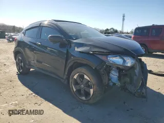 2018 Honda HR-V EX-L Navi with VIN 3CZRU6H78JM707582, listed as a Copart auction lot 45268565 with 84,624 mi miles and Salvage Title. Bid and sale history available at carsss.com. Image 4.