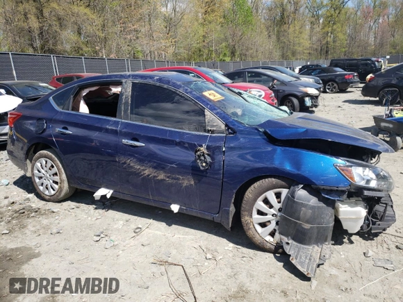 2016 Nissan Sentra SV with VIN 3N1AB7AP4GY319746, listed as a Copart auction lot 53178705 with Not Provided miles and Salvage Title. Bid and sale history available at DreamBid. Image 4.