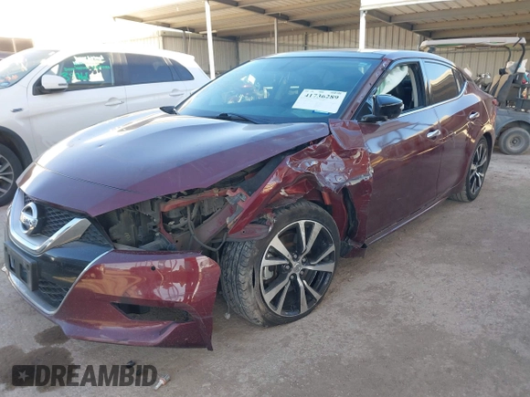 2017 Nissan Maxima SV with VIN 1N4AA6AP0HC442695, listed as a IAAI auction lot 41736289 with 124,423 mi miles. Bid and sale history available at carsss.com. Image 18.