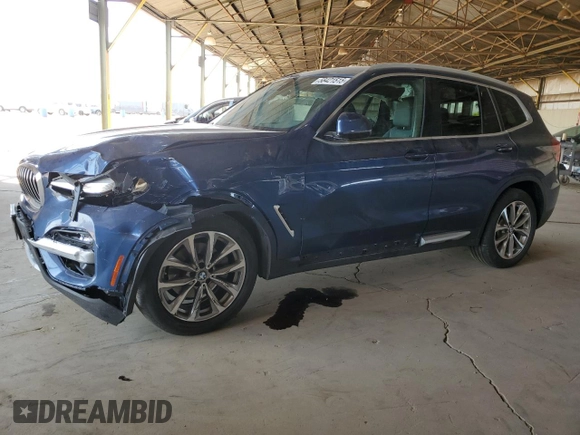 2019 BMW X3 sDrive30i z VIN 5UXTR7C55KLF37520, wystawiony jako Copart lot #58421515 z przebiegiem Nie podano mil oraz Szkoda całkowita • Salvage title. Historia ofert i sprzedaży dostępna na DreamBid. Obrazek 1.