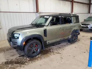 2020 Land Rover Defender X with VIN SALEX7EU4L2022865, listed as a Copart auction lot 51490495 with 81,314 mi miles and Salvage title. Bid and sale history available at DreamBid. Image 1.