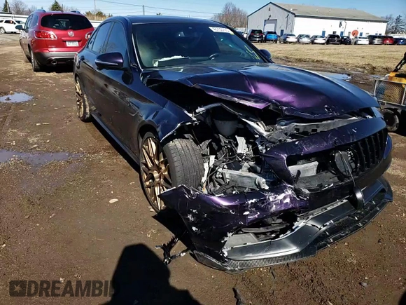 2018 Mercedes-Benz C 63 AMG with VIN 55SWF8GB0JU256980, listed as a Copart auction lot 43753793 with 61,270 mi miles and Salvage title. Bid and sale history available at DreamBid. Image 11.