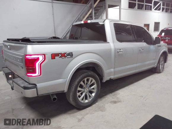 2017 Ford F-150 XL with VIN 1FTEW1EG4HFC45490, listed as a IAAI auction lot 41505033 with 122,991 mi miles. Bid and sale history available at carsss.com. Image 4.