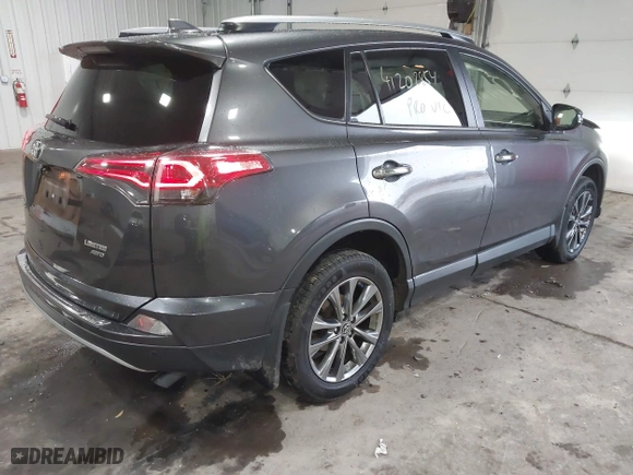 2018 Toyota RAV4 Limited with VIN JTMDFREV7JJ212799, listed as a IAAI auction lot 41202854 with 120,705 mi miles. Bid and sale history available at carsss.com. Image 4.