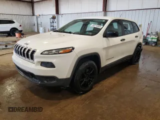 2017 Jeep Cherokee Sport with VIN 1C4PJMAB1HD227365, listed as a Copart auction lot 49215805 with 122,393 mi miles and Salvage Title. Bid and sale history available at carsss.com. Image 1.