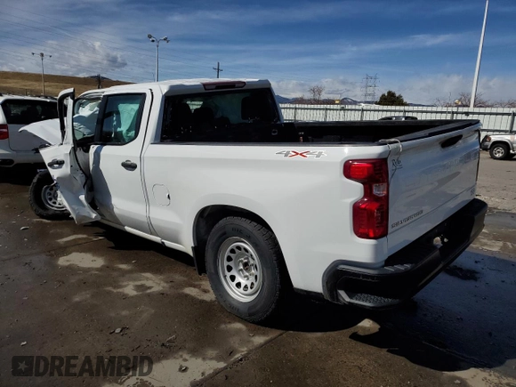 2021 Chevrolet Silverado 1500 Work Truck with VIN 1GCUYAEF5MZ142343, listed as a Copart auction lot 45414654 with Not Provided miles and Salvage Title. Bid and sale history available at DreamBid. Image 2.