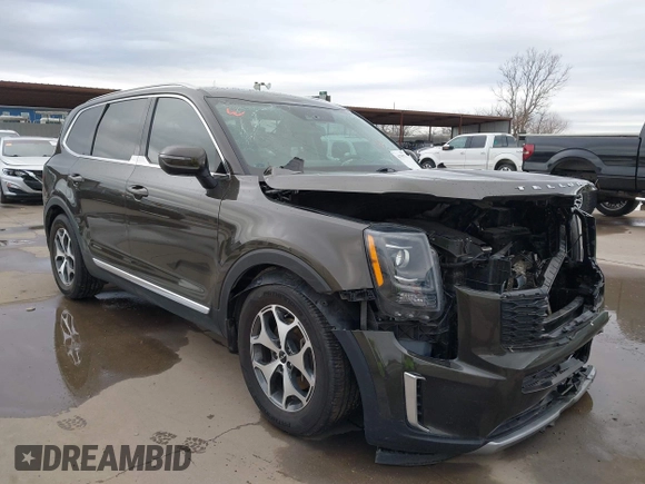 2022 Kia Telluride EX z VIN 5XYP3DHC3NG222108, wystawiony jako IAAI lot #41759771 z przebiegiem 129 098 mil mil oraz . Historia ofert i sprzedaży dostępna na DreamBid. Obrazek 1.